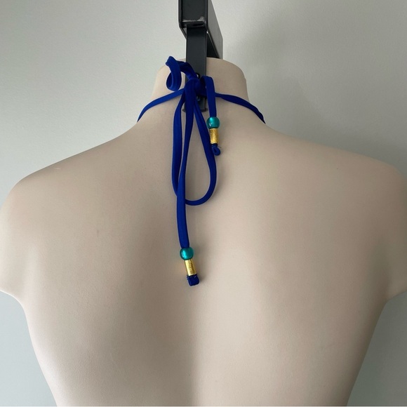 Trina Turk Seychelles Jungle One Piece Bathing Swim Suit Swimwear Halter Boho - Picture 9 of 13